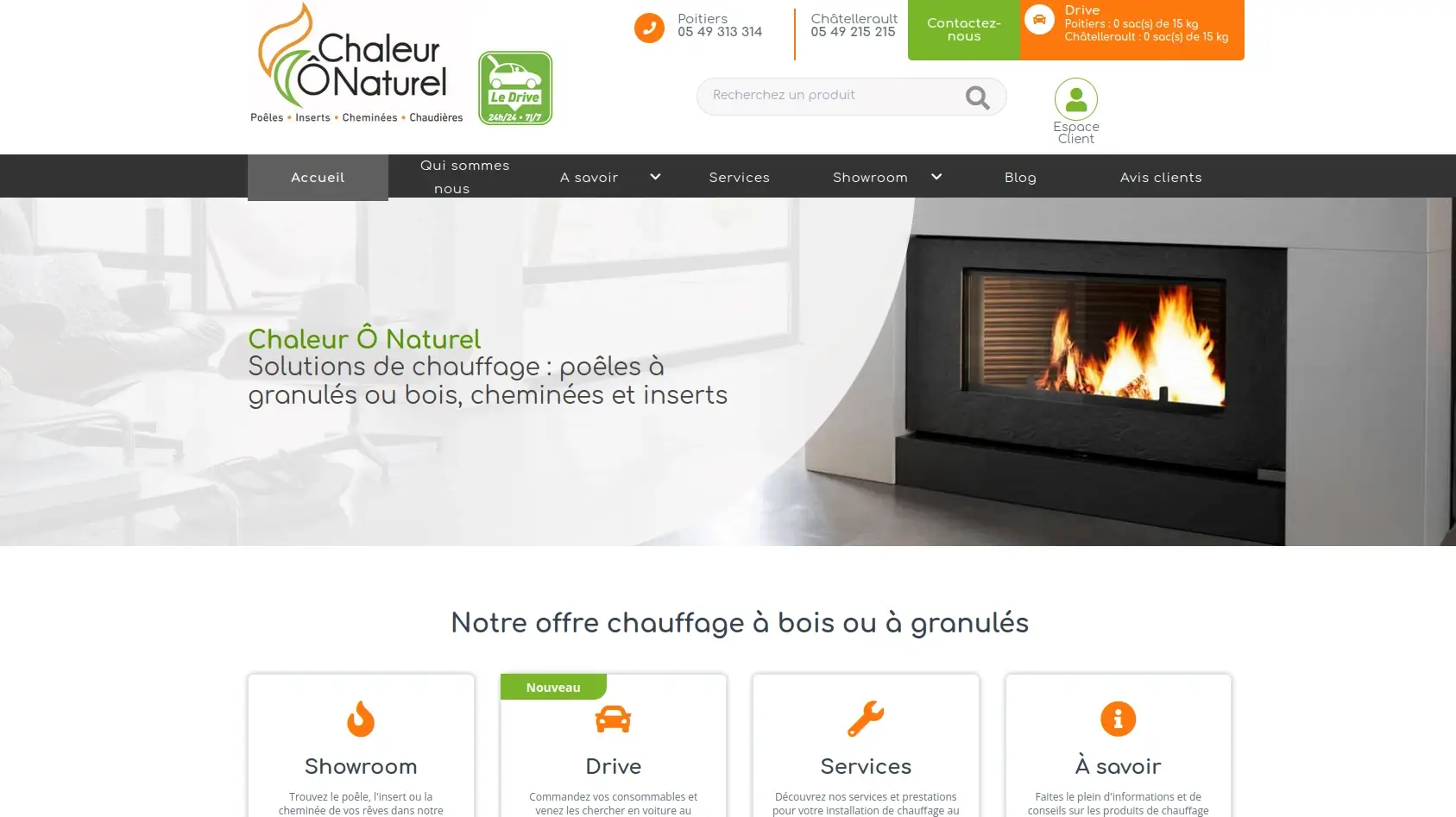 Capture du site web chaleur ô naturel